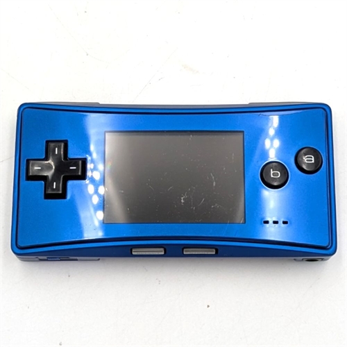 Game Boy Micro - Konsol - Blue - SNR MEF10201364 (C Grade) (Genbrug)